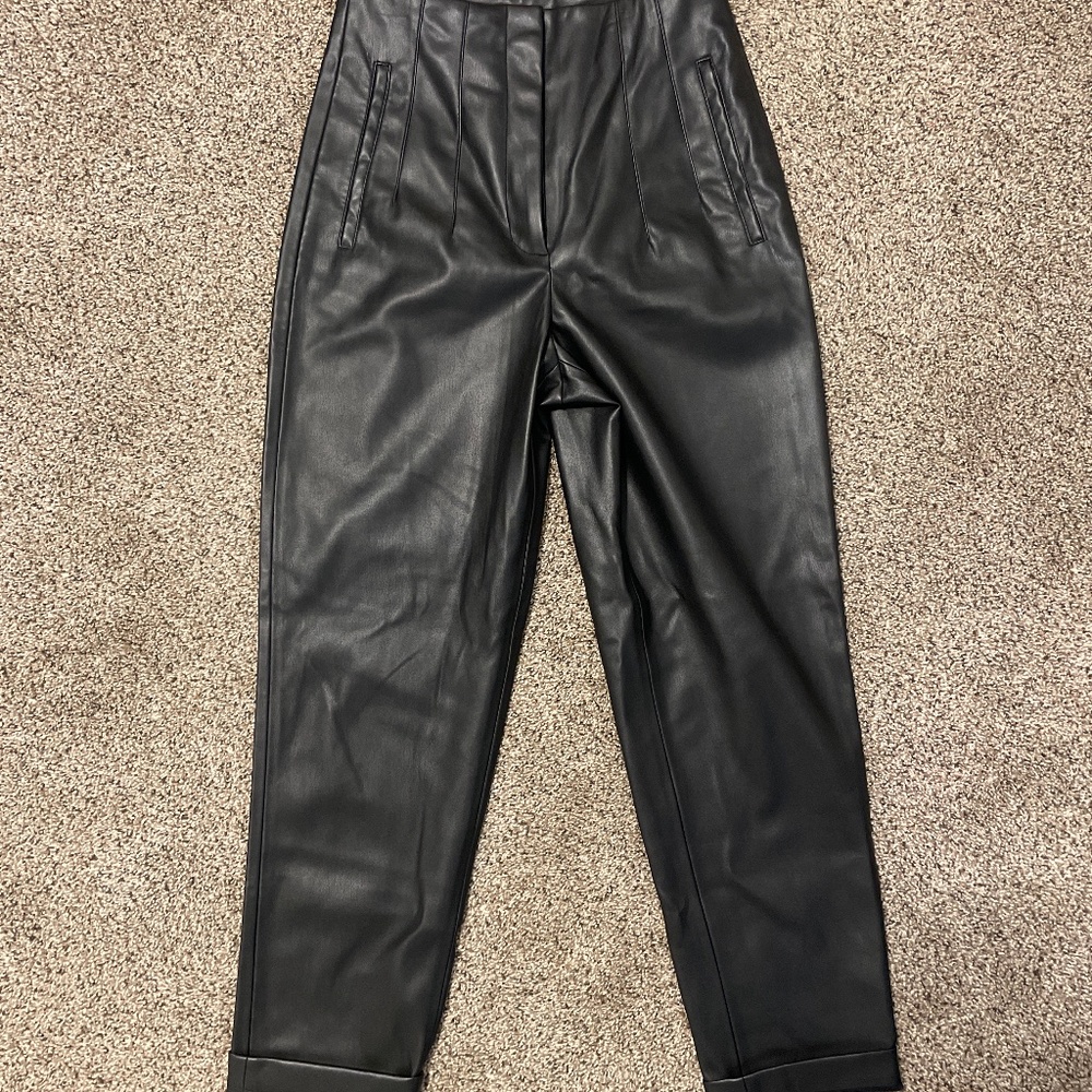 Zara Faux Leather Pants
